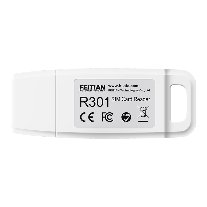 FEITIAN R301 SIM Card Reader with B9 casing (USB Type-A connector)